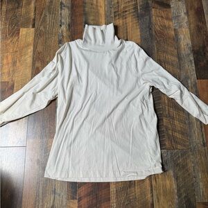 Abercrombie & Fitch Off-White Turtleneck Top